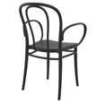 thumbnail image 7 of Compamia Victor XL Resin Outdoor Arm Chair Black, Set of 2, 7 of 7