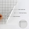 thumbnail image 3 of 3x Transfer Paper Tape for Glue 12 X 60 '' Clear Alignment Grid, 3 of 6