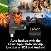 Lexar JumpDrive D500 USB 3.2 Gen 1 Solid-State Dual Drive with USB-C and USB-A Connectors, 256 GB