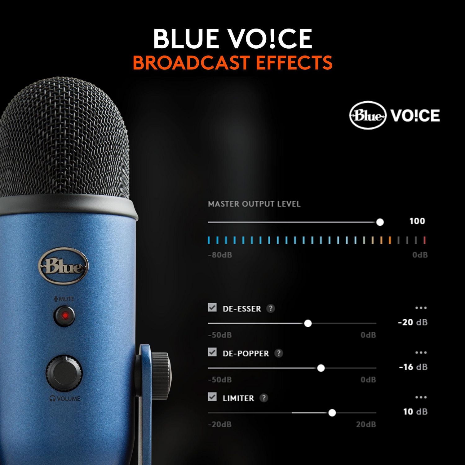 Blue Yeti Micro USB pour PC - Midnight Blue