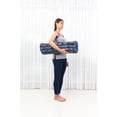 thumbnail image 4 of Leewadee Zabuton Seating Cushion – Square Floor Seat for Meditation Exercises, Light Yoga Mat Filled with Kapok, 28 x 28 inches, Blue White, 4 of 4
