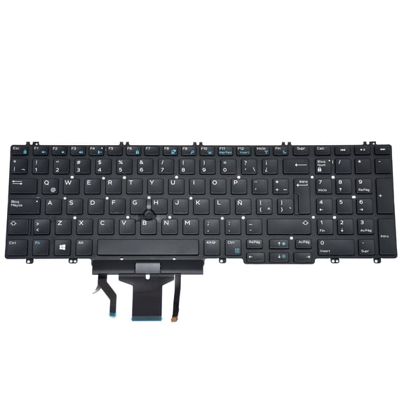 Dell Precision 7530/7540/7730/7740 Backlit Spanish Keyboard Assembly – XCKYD