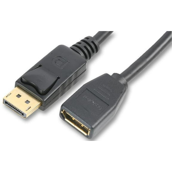 PRO SIGNAL - DisplayPort 1.2 Male to Female Lead, 2m Black