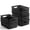 Black, variant on Plastic Storage Baskets - 8 Pack,Durable, Easy to Use, Flexible, Multi-Purpose, Ideal for Closets, Cabinets, Shelves, Countertops