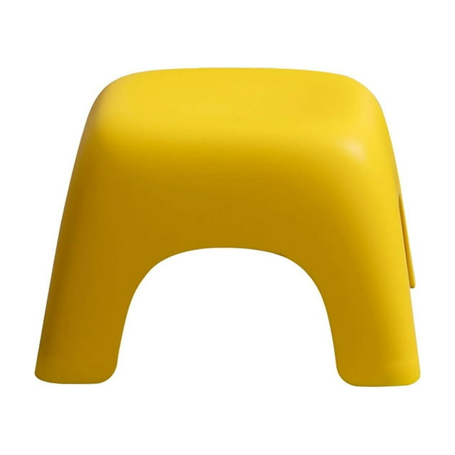 veasfak Portable Children Stool Decorative Thickened Solid for Kitchen Yellow