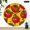 10x10in, variant on Patifu Hand Drawn Tomatoes Round Wooden Wall Clock Silent Mechanical Movement Home Decor 10x10in