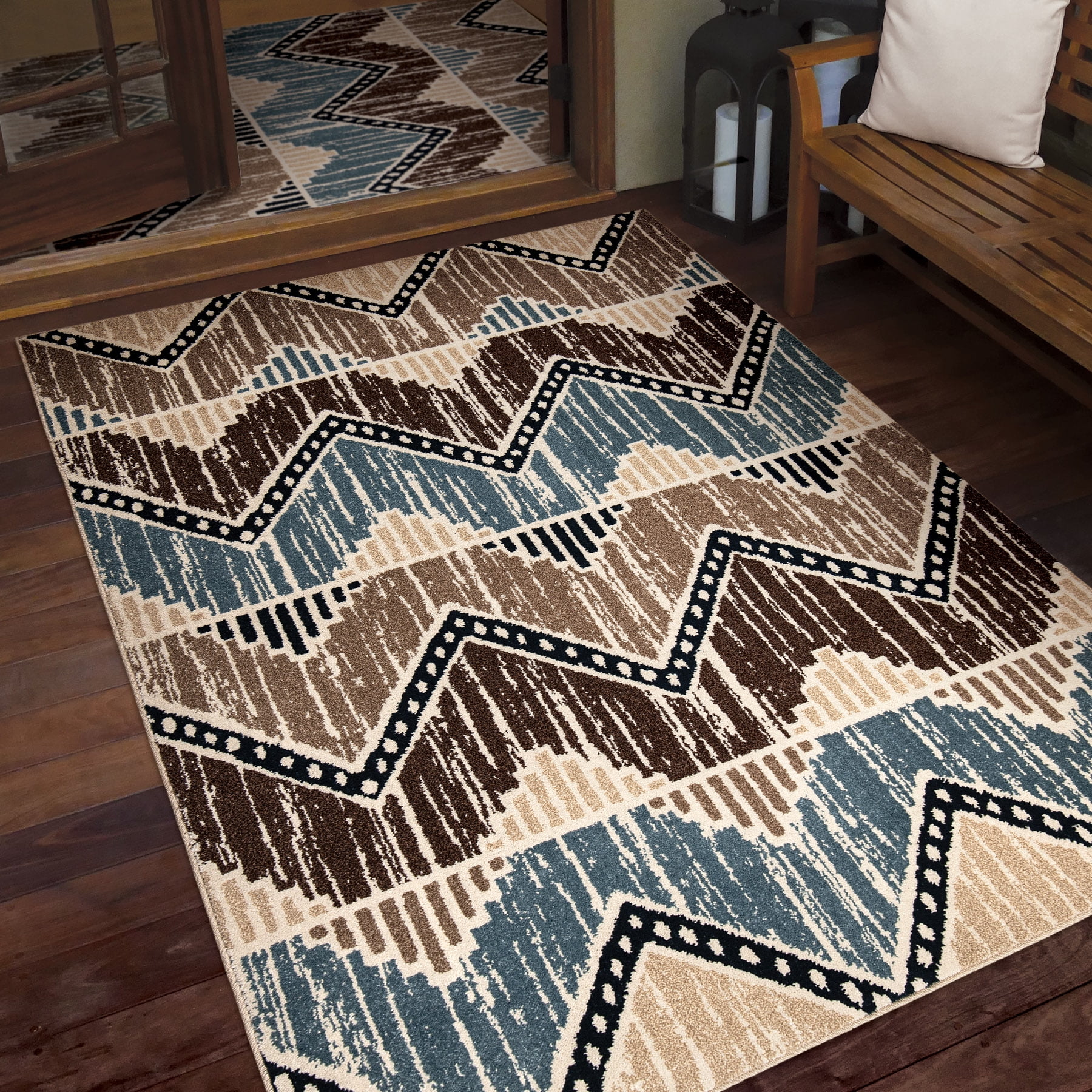 Farmhouse Mazara Indoor/Outdoor Area Rug
