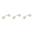 thumbnail image 1 of QualitChoice Robe Broche de Style Simple Femme Accessoire de Mode Vêtements Féminins Parure Bijoux Cadeau Pull Perle Cardigan Clip Type 4 3Set, 1 of 6