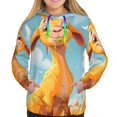 thumbnail image 3 of KLL Happy Goat In Meadow for Womens Pullover Hoodie with Pocket Hooded Long Sleeve Shirts Sweatshirt for Women-XX-Large, 3 of 7