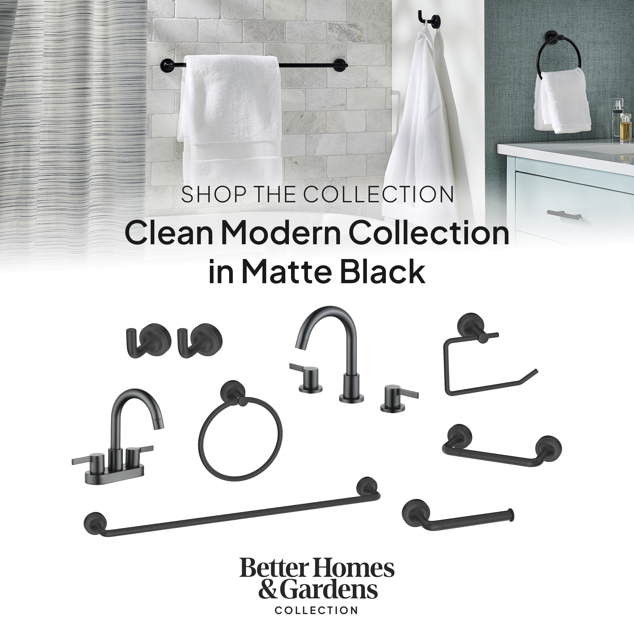 Better Homes & Gardens 8" Widespread Bathroom Faucet Matte Black photo 2