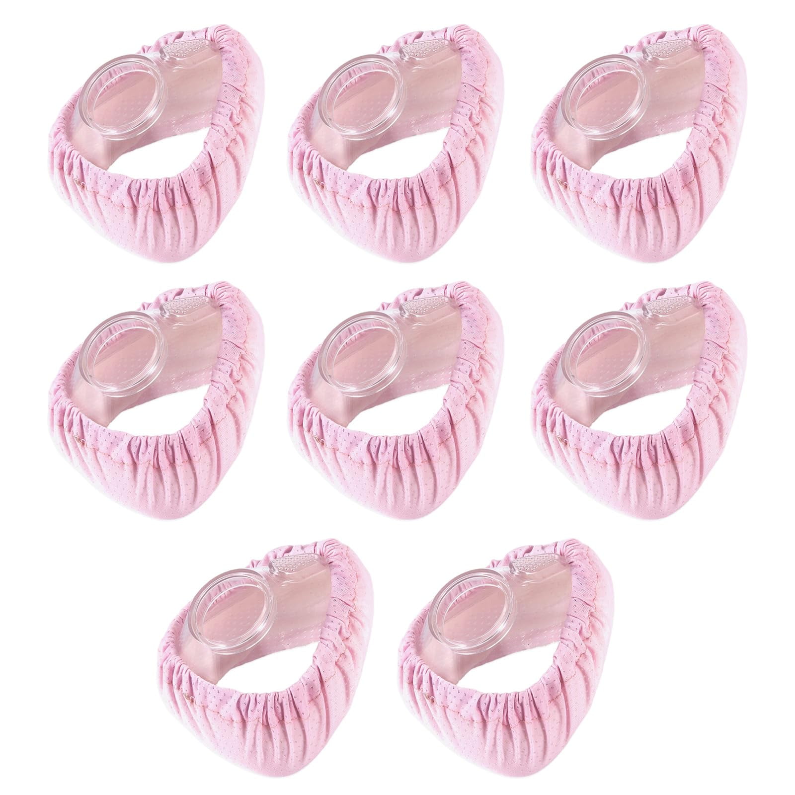YXMEIGUO 8 Pack CPAP Mask Liners for Full Face, Reusable Soft Breathable CPAP Mask Covers, Universal CPAP Mask Covers Cushions, Pink