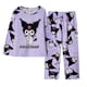 thumbnail image 3 of Conjuntos de pijamas de seda de leche para niños, ropa de dormir de Anime Kawaii Sanrioed, Cinnamoroll Kuromi, ropa de casa para niños y niñas, otoño 2023, 3 of 4