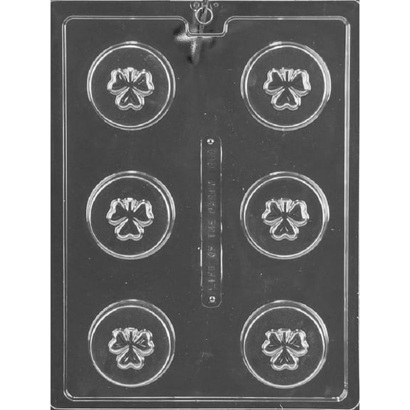 Grandmama's Goodies P030 Shamrock Oreo Cookie Chocolate Candy Soap Mold with Exclusive Molding Instructions