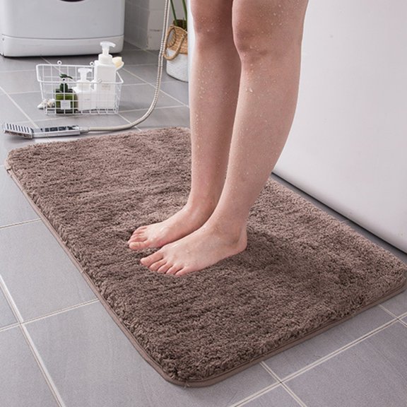 Non-Slip Bathroom Rug, Shower Mat Machine-Washable Bath Mats, Water Absorbent Soft Microfibers Carpet for Bathroom Living Room Bedroom (31 x 20inches)