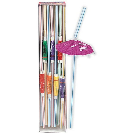 Luau Umbrella Straws, 25ct