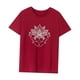 thumbnail image 3 of Camiseta para mujer con cuello redondo y camiseta básica para el trabajo, regalo del día de San Valentín S, 3 of 7