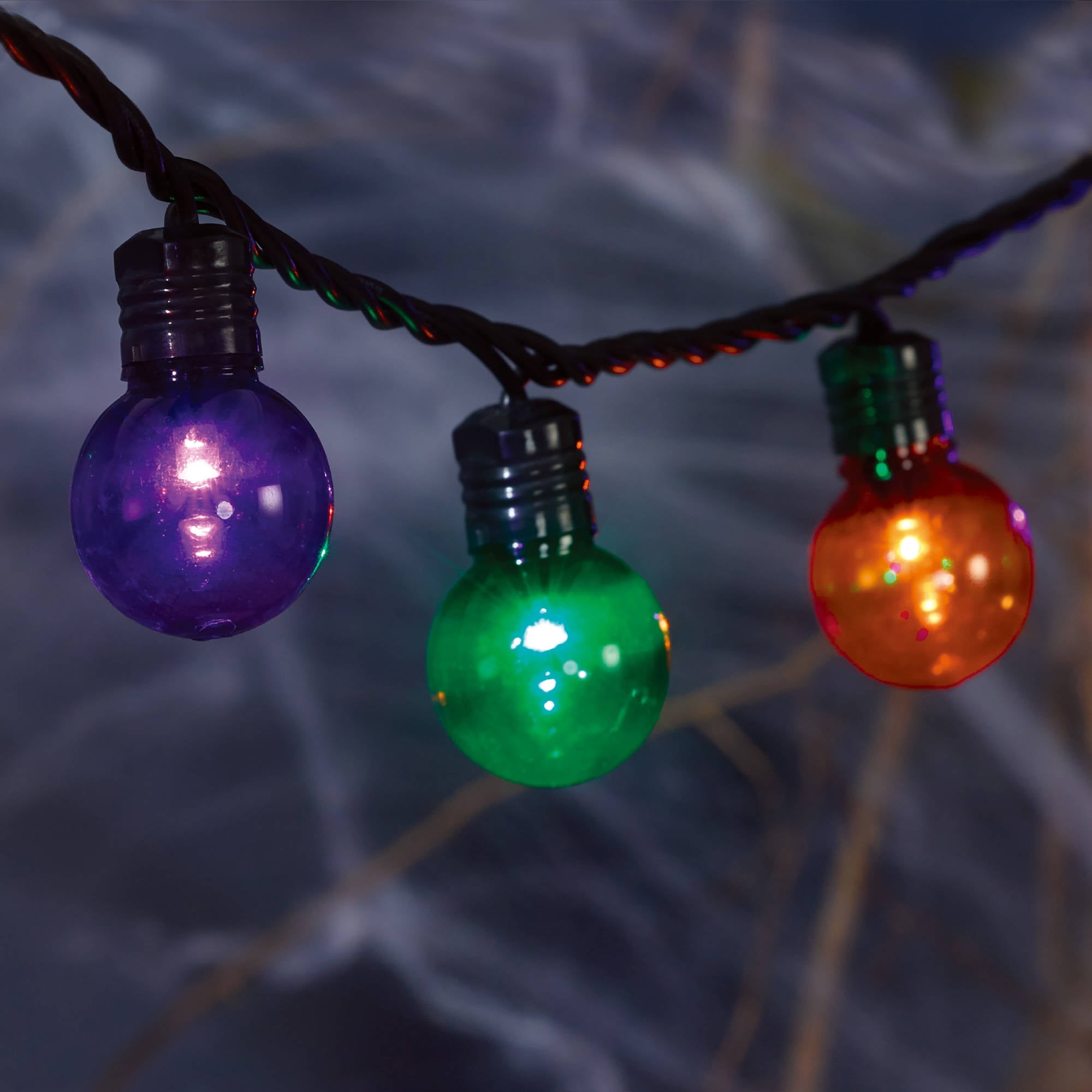 Multi LED Globe Lights, G30 Reflector, 70Count