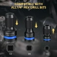 thumbnail image 3 of AMTOVL 6-Piece Hex Adapter Set - 1/4 3/8 1/2-INCH Drive to 1/4 Hex Converter with Quick-Release & Socket Adapters for Impact Drivers (Blue), 3 of 7