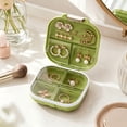 thumbnail image 4 of Multi-Compartment Portable Small Storage Cases with Divided Grids, Compact Organizer Boxes for Earrings, Necklaces, Rings and Tiny Medicines During Outdoor Travel and Daily Item Sorting, Green, 4 of 6