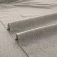 thumbnail image 6 of PURE ERA Jersey Knit 4pc Deep Pocket Bed Sheet Set 100% T-Shirt Heather Cotton Super Soft Breathable Fits Mattress Up to 20" Light Gray King, 6 of 9