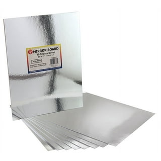 12 x 24 1/8 Acrylic Mirror Sheet - 3mm Platic Silver Safety