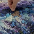 thumbnail image 4 of Ambesonne Purple Jigsaw Puzzle, Lavender and Crystal Cave, Heirloom-Quality Fun Activity for Family Durable Cardboard, 1000 pcs, Azure Blue Quartz Lilac, 4 of 5