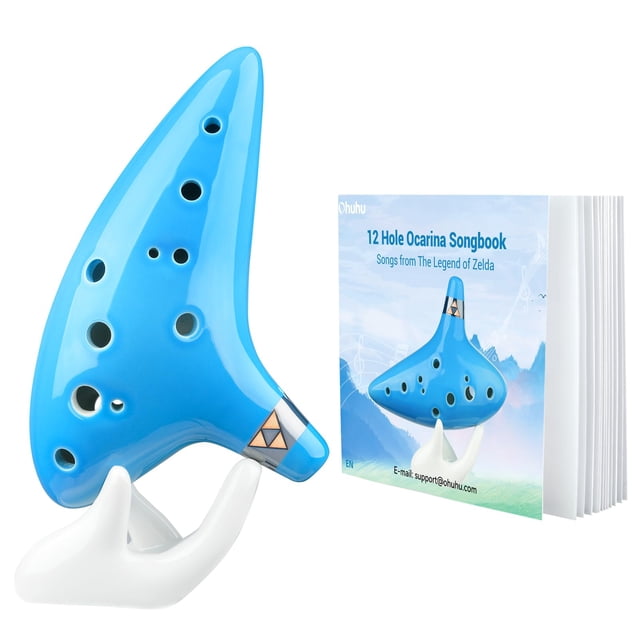 Ocarina Ohuhu Zelda Alto C de 12 Agujeros con Cancionero