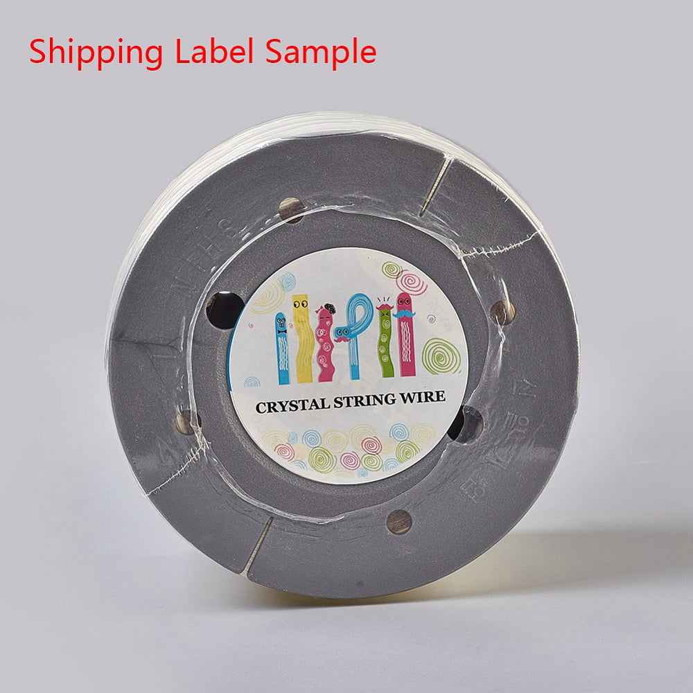 1roll Flat Elastic String Elastic Beading Thread for Stretch Bracelet Making Clear 0.7mm about 1093.61 yards(1000m)/roll