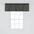 thumbnail image 2 of Ambesonne Abstract Window Valance, Spiral Dotted Circles Art, 54" X 18", Dark Grey and Dust, 2 of 3