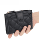 thumbnail image 4 of Cartera corta para mujer, estilo coreano, monedero con cremallera para múltiples tarjetas, tarjetero con hebilla vertical para licencia de conducir, 4 of 6