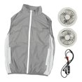 thumbnail image 2 of Ropa Con Aire Acondicionado, Chaleco Con Ventilador De Refrigeración De 5V 2A, Disipación De Calor Rápida De Poliéster De 6000 RPM Para Trabajos De Construcción, 2 of 7