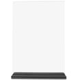 thumbnail image 1 of Clear Menu Display Stand Desktop Poster Holder Acrylic Sign Holder for Restaurants Office, 1 of 8