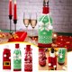 thumbnail image 1 of Ganfancp Christmas Red Wine Bottle Cover Restaurant Table Decoration Knitted Champagne Bottle Cover Christmas Decoration Ofertas Del Día Liquidación 1* Juego de Botellas de Vino de Navidad, 1 of 5