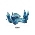 thumbnail image 1 of Escultura de vida marina luminosa, estatua de pulpo de simulación de resina artesanal (azul) Hugtrwg Libre de BPA, 1 of 9