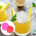 thumbnail image 4 of 2Pcs Delicate Rose Ice Balls Molds Silicone Ice Shaper Small Ice Cube Mold for Whiskey, 4 of 9