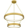thumbnail image 6 of Quoizel Ozara Integrated LED Antique Brass Pendant Light, 6 of 8