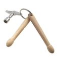 thumbnail image 6 of Miniature Drumstick Keychain With Lock Light weight Percussion Practice Tool Metal Percussion Accessory, 6 of 11