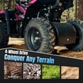 thumbnail image 3 of 40 cc Trail Blazer Ride-On Buggy,4 Stroke Dual-Speed Off-road 4-Wheeler, Key-Lock Safe & 10-15mph, Front & Rear Shocks and Knobby Tires for Grass, Dirt and Gravel,PINK, 3 of 9