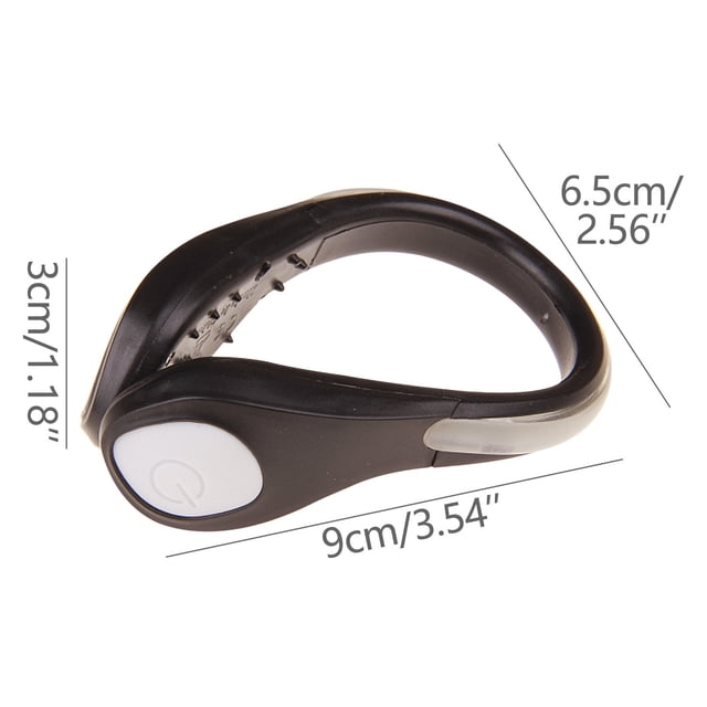 LED Shoe Clip Light For Running Cycling Outdoor Activities With Continuous And Flashing Modes 9 cm X 6.5 cm X 3 cm
