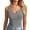 Grey, variant on Daznico Womens Solid V-Neck Bodysuit Sleeveless Slim Fit Casual Summer Stretchy Form-Fitting Tank Top,L