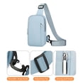 thumbnail image 5 of Clearance Under $5 Boovnll Sling Bag for Women Men, Multipurpose Large Capacity Crossbody Bag, Fashion Portable Chest Bag for Outdoor Hiking, Camping, Trip, Travel, Backpack, Sling Bag, 5 of 6