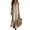 Beige #005, variant on Maxi Dresses for Women Summer Sleeveless Spaghetti Strap Scoop Neck Casual Beach Long Cami Lounge Dress M