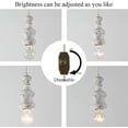 thumbnail image 4 of TOMIYA 1 Light Plug in Pendant Light Vintage Hanging Lamp, 11.5FT Swag Lamp for Bedroom, 4 of 7