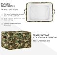 thumbnail image 3 of Storage Basket Green Military Camouflage Storage Bin with Handle , Large Storage Cube Collapsible for Shelves Closet Bedroom Living Room 2PCS Decor Gifts, 3 of 7