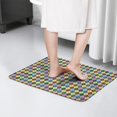 thumbnail image 4 of Diamond Checkerboard Checkered Flannel Non Slip Door Rugs,Washable Door Mats Indoor,Decorative Door Mats,Dirt-Resistant and Absorbent Doormat for Entrance,Bedroom,Kitchen,Bathroom,23.5"x16", 4 of 5