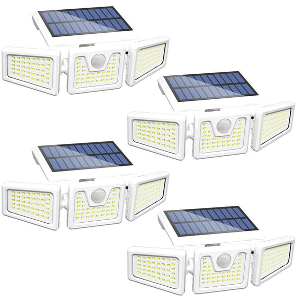 Luces solares INCX 156 LED 8W con sensor de movimiento IP65 a prueba de agua