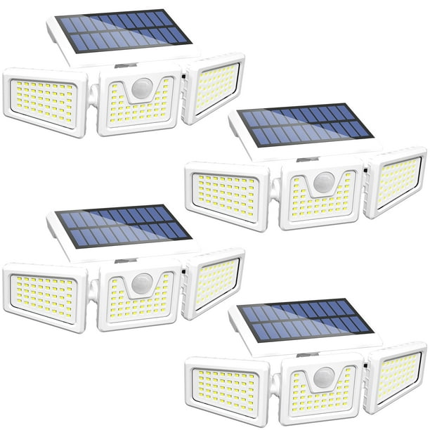 Luces solares INCX 156 LED 8W con sensor de movimiento IP65 a prueba de agua