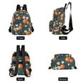 thumbnail image 4 of FORMRS Mini Backpack Purse for Women Quilted Travel Daypack Casual Shoulder Bag, Blue Floral Oranges, 4 of 7