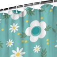 thumbnail image 3 of Pioneer Flower Floral Print Pattern Shower Curtain 72"x84", Bathroom Decorative Shower Curtain Set with 12 Hooks, Waterproof Washable, 3 of 6