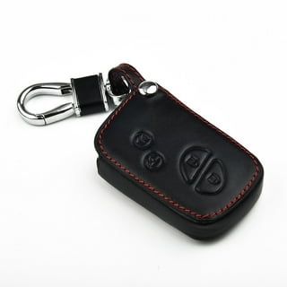  for Lexus Key Fob Cover with Keychain Leather Car Smart Key Case  Protector Holder Compatible 2014-2023 Lexus ES GS is RC NX RX GX LX LS RS LC  UX (Black) 